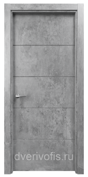 Современная офисная дверь LGT Бетон 1-0